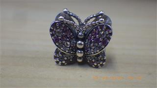 PANDORA ALE 925 STERLING DAZZLING PINK BUTTERFLY CHARM 797882NCCMX